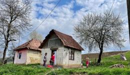 Visiting Romanian families