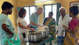 Visits to leprosy villages in Andhra Pradesh