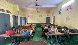 Blick in ein Klassenzimmer