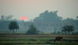 Sonnenuntergang bei Samastipur...