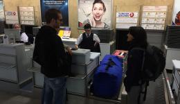 Check-in with approved excess-luggage - still always an exciting moment :-)