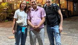 Das Team nach der Ankunft in Kathmandu.